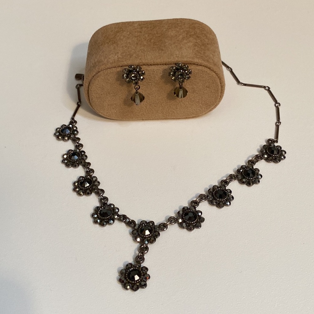 Marcasite Necklace and Earrings set